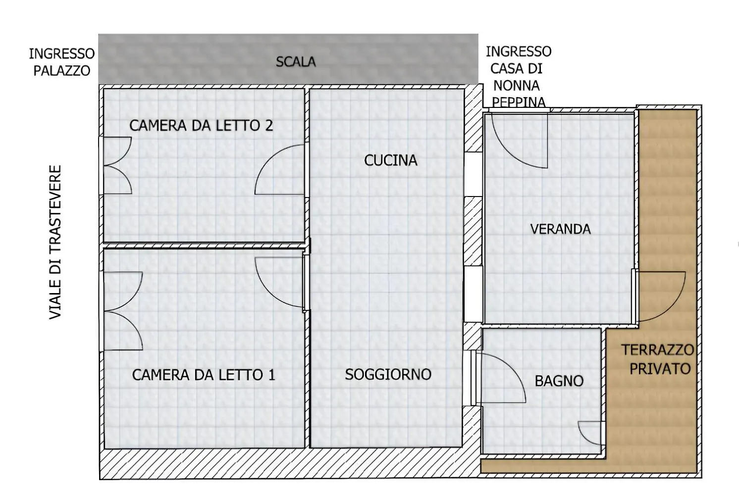 Apartment La Casa Di Nonna Peppina A Trastevere Rome